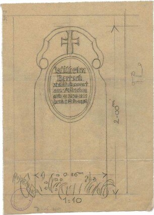 Pfann, Paul; Grabmal Bertsch - Ansicht
