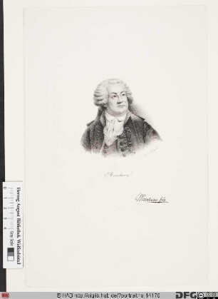 Bildnis Honoré-Gabriel Riqueti, comte de Mirabeau
