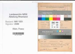 Entnazifizierung Franz Klein , geb. 01.09.1907 (Beamter)