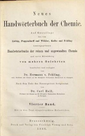 Neues Handwörterbuch der Chemie, 4
