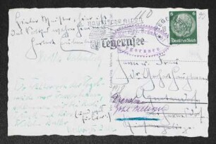 Brief von Herbert Eulenberg, Hedda Eulenberg, Hedwig Buller und Wilhelm Buller an Gerhart Hauptmann und Margarete Hauptmann