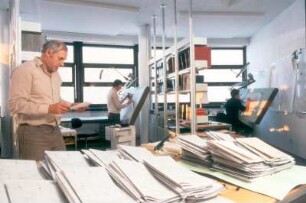 Garching. Blick in das Konstruktionsbüro des Garchinger ESO-Zentrums