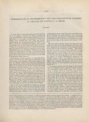 [XVI.] Memorandum of experiments upon the indluence of Jaghery in Chunam - by Captain J. T. Smith