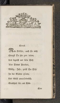 [Paßions-Cantate über das Leiden und Sterben Jesu Christi, in den Hamburgischen Kirchen 1796 neu aufgeführt]