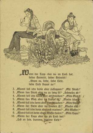 Wenn der Topp aber nu en Loch hat [...]