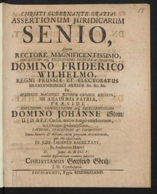 Assertionum Iuridicarum Senio