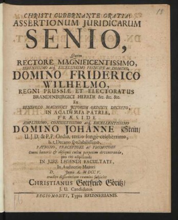 Assertionum Iuridicarum Senio