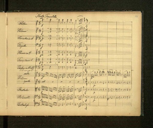 Presto, Tarantella