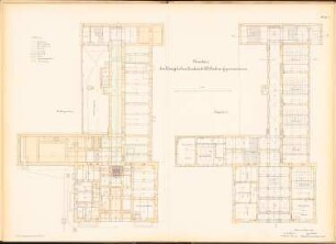 Friedrich-Wilhelm-Gymnasium, Berlin: Grundriss KG, EG 1:100
