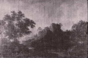 Berglandschaft mit einem Wasserfall