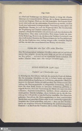 Hugo Distler (1908–1942)