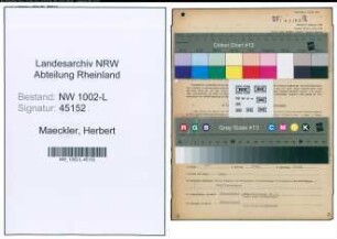 Entnazifizierung Herbert Maeckler , geb. 13.07.1913 (Rechtsanwalt)