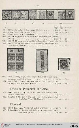 Deutsche Postämter in China (Nr. 622-623)