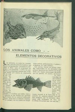 Los animales como elementos decorativos