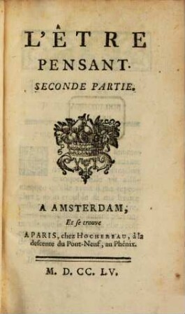 L'Être Pensant, 2