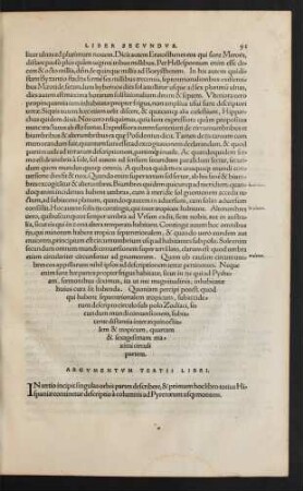 Argumentum Tertii Libri.