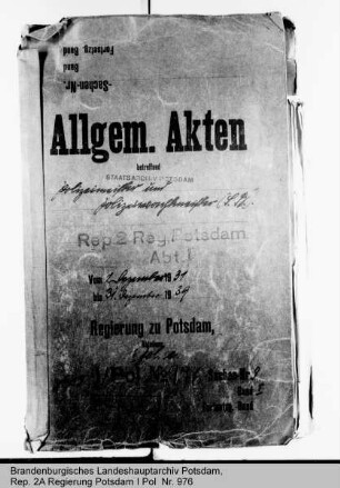 Polizeimeister und Polizeiwachtmeister. Allgemeines