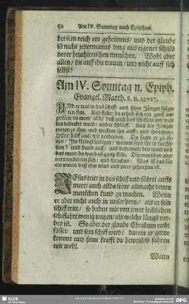 Am IV. Sonntag n. Epiph. Evangel. Matth. 8. v. 23-27.