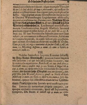 Disputatio De Criminum Praesriptione