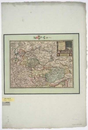 Karte von dem Schwäbischen Reichskreis, 1:520 000, Kupferstich, um 1729