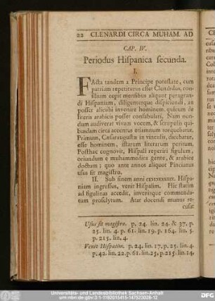 Cap. IV. Periodus Hispanica secunda.