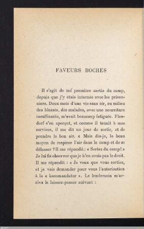 Faveurs boches
