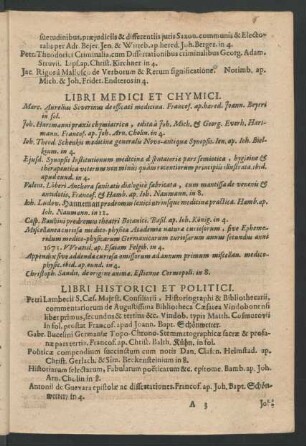 Libri Historici Et Politici.