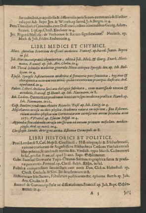 Libri Historici Et Politici.