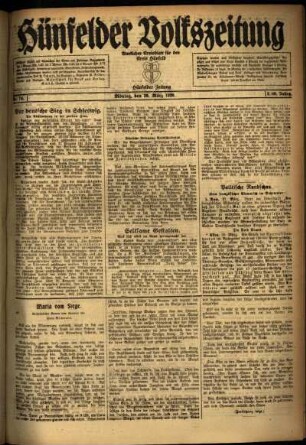 Ausgabe vom Montag, den 29. März 1920.