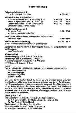 Hochschulleitung