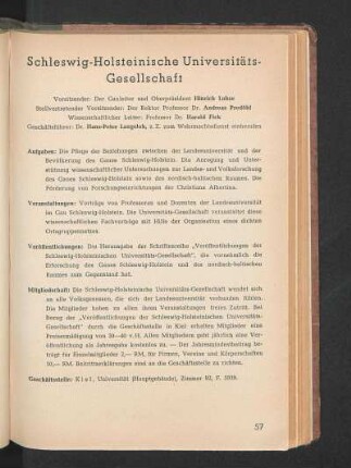 Schleswig-Holsteinische Universitäts-Gesellschaft