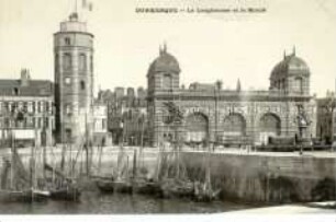 Anischt von Hafen und Kai in Dunkerque (Dünkirchen)