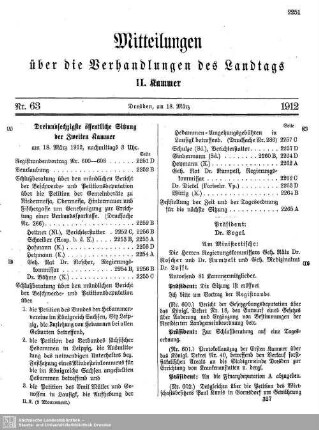 63. Sitzung
