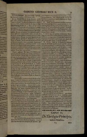 Caput III. De Theologiæ Principio.