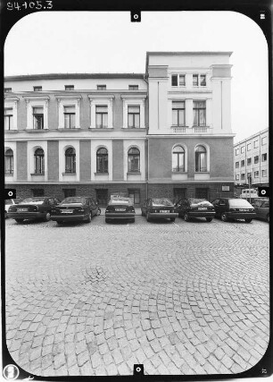 Gera, Rudolf-Diener-Straße 1. Landgericht (1895/1898, 1978). Straßenfront (Teilansicht)