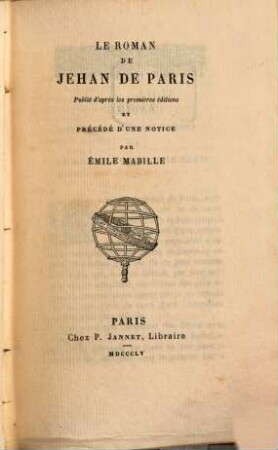 Le roman de Jehan de Paris