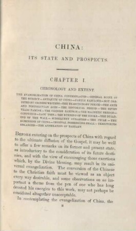Chapter I. Chronology and extent