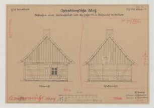 Kaisermühl (Kreis Lebus): [Hof Zachert]. Wohnhaus (Ostansicht, Westansicht)