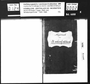 Meßbuch über Untersöllbach.