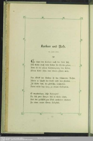 Lorbeer und Rose