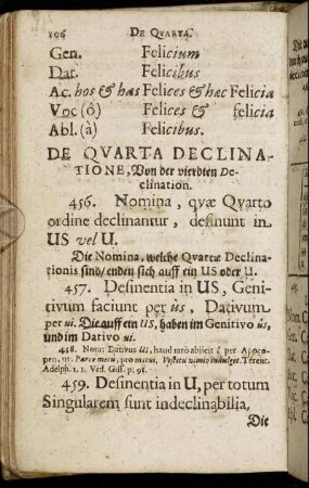 De Quarta Declinatione.