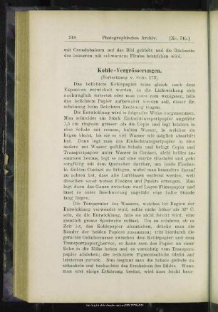 Kohle-Vergrösserungen