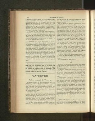 Variétés.