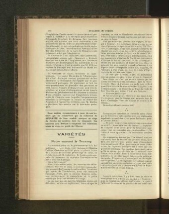 Variétés.