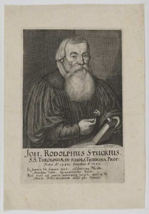 Bildnis des Joh. Rodolphus Stuckius