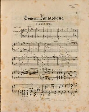 Concert fantastique : (Nr. 6 des concerts) ; pour le piano-forte ; oeuv. 90