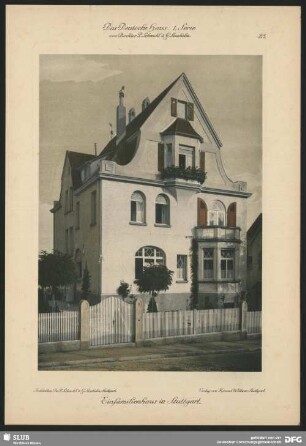 Einfamilienhaus in Stuttgart
