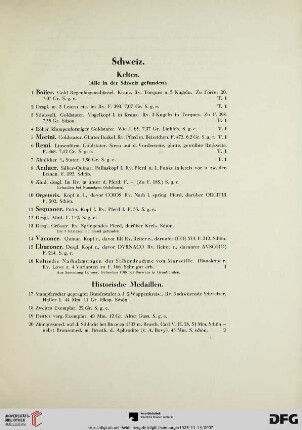 Schweiz (Nr. 1-589)