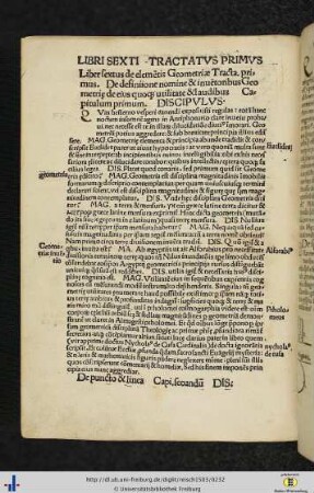 Liber VI. De Elementis Geometriae.