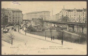 Ansichtskarte Elektrische Hochbahn, Wassertorplatz